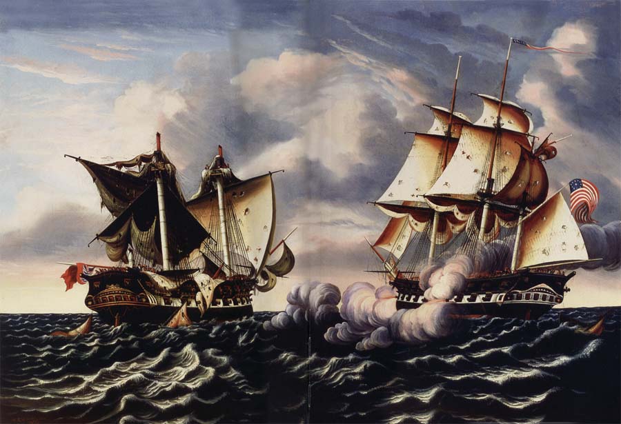 Capture of H.B.M.Frigate Macedonian by U.S.Frigate United States